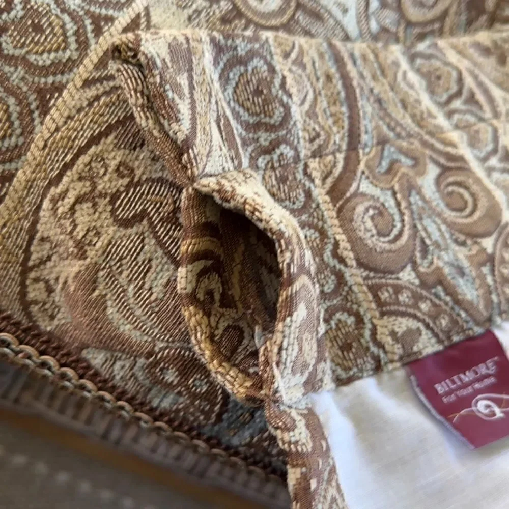 Biltmore Paisley Window Valances (2) 80”x18”